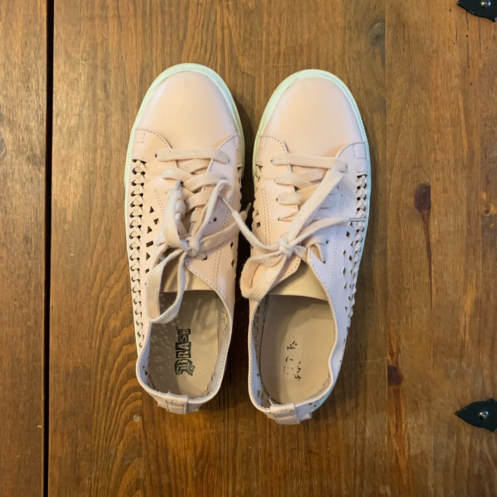Brash brand sneakers, light pink with cute cut out design.Size 9.